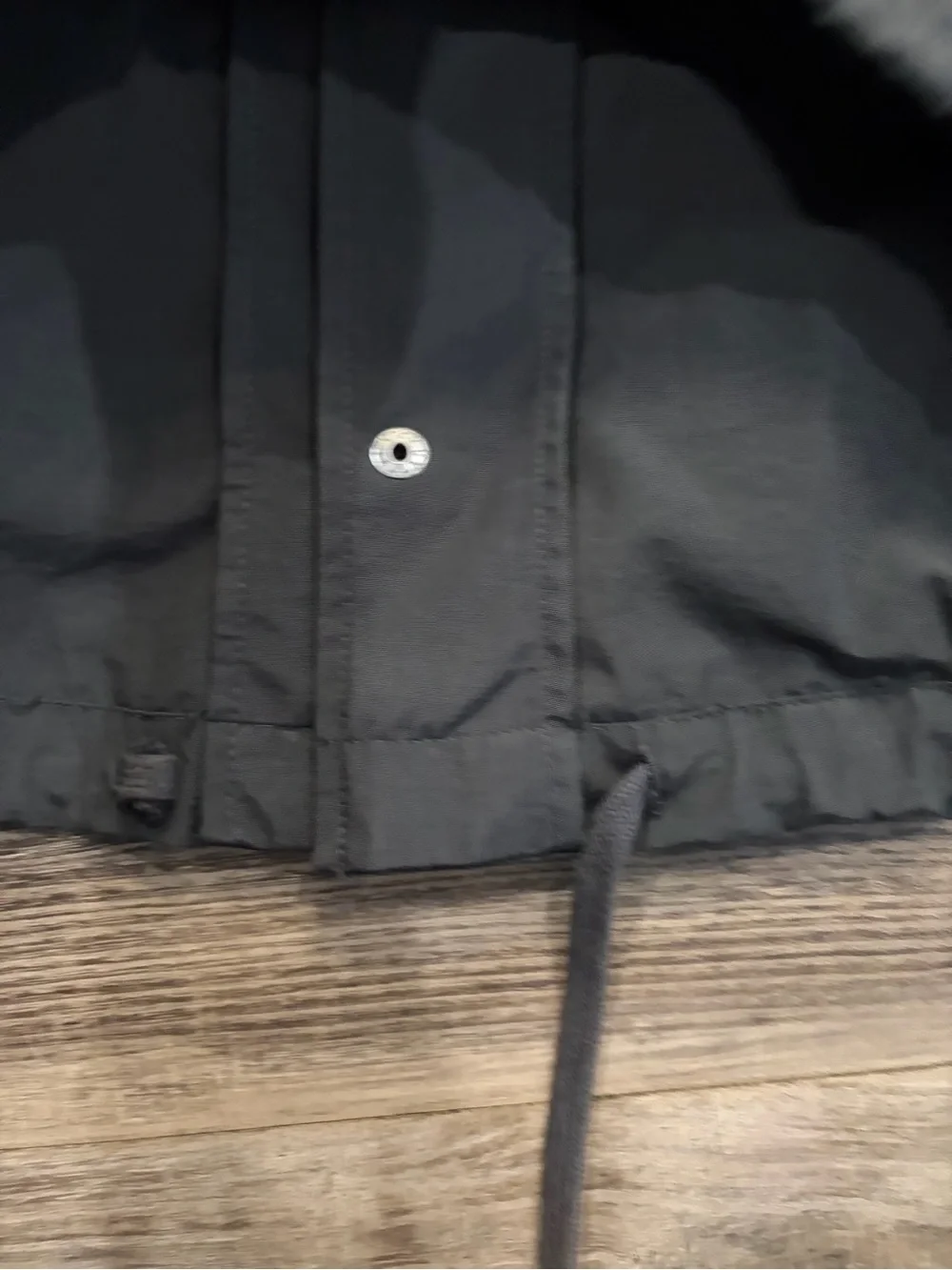 Fear of God Essentials BlacFear of God Essentials Black Nylon Windbreaker Jacket